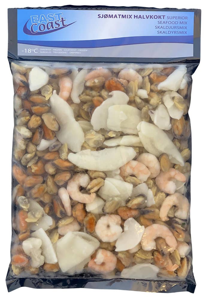 East Coast Frossen sjømatmix Halvkokt