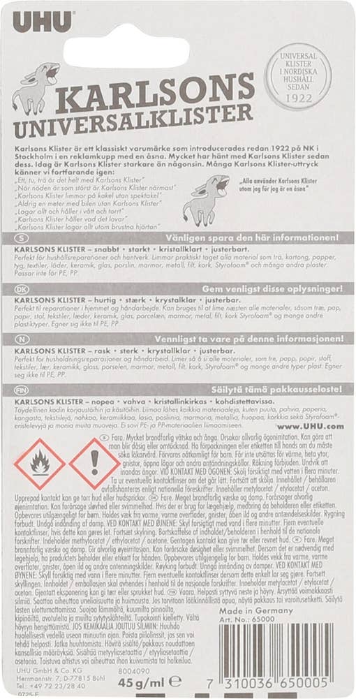 Uhu Karlsons universalklister lim