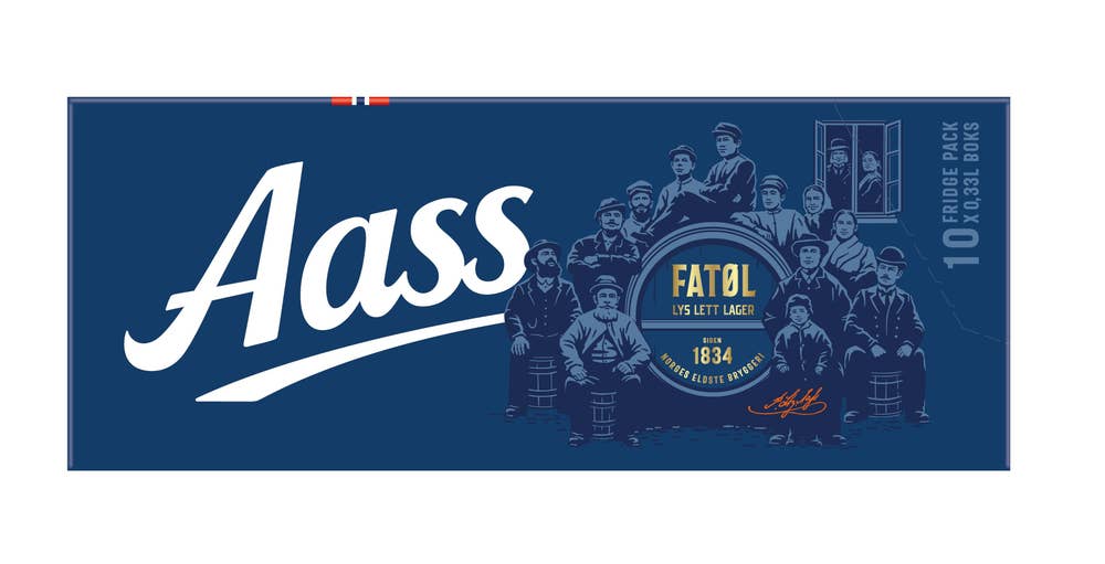 Aass Bryggeri Aass Fatøl fridgepack 10 x 0,33l