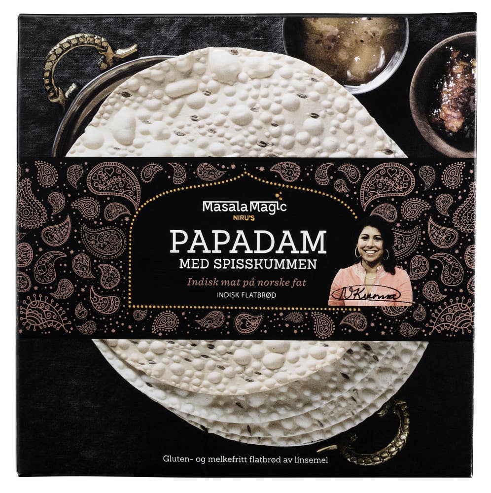 Masalamagic Papadam med Spisskummen