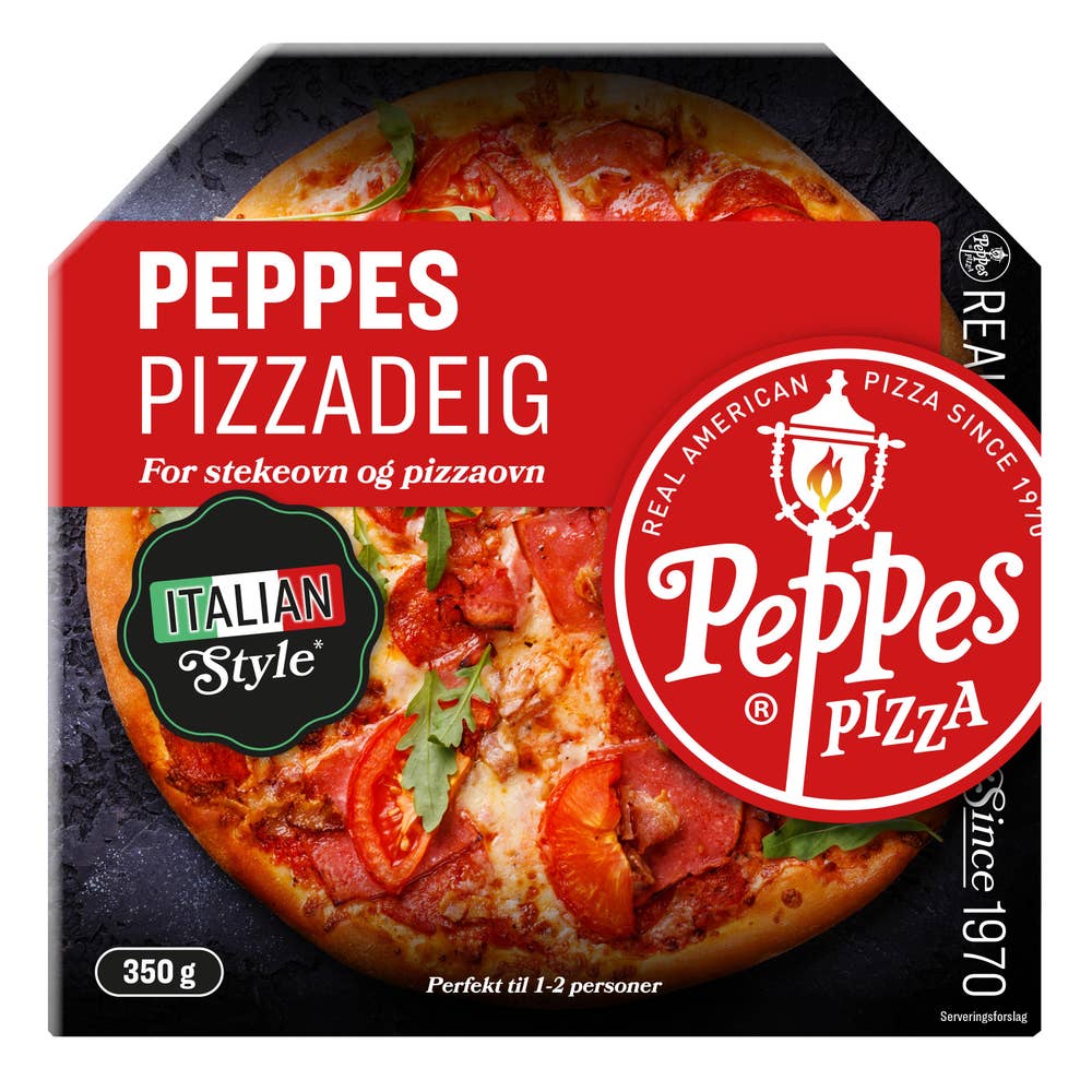 Peppes Pizza Italian Pizzadeig Perfekt for 1-2 personer