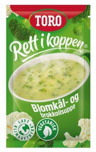 TORO Rik Blomkål- & Brokkolisuppe Rett i Koppen