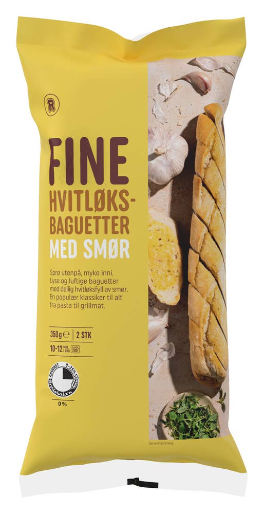 R Hvitløksbaguetter
