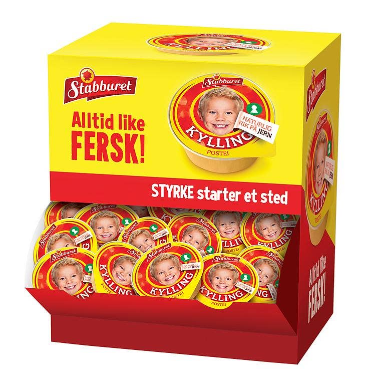 Kyllingpostei Kuvert, 22g x 70stk