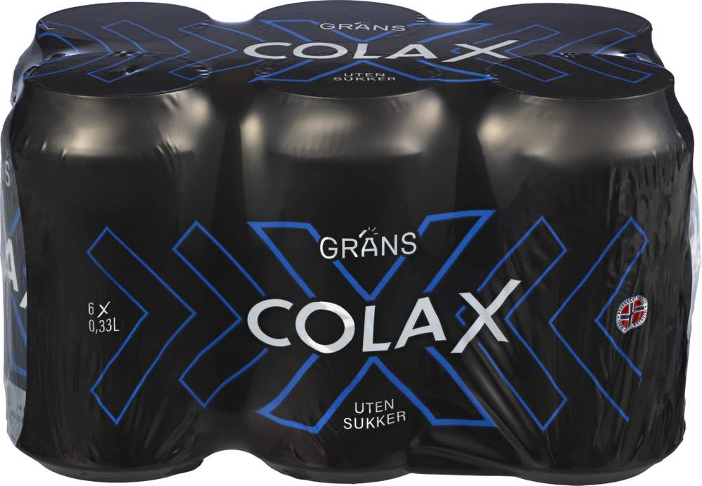 Grans Cola X Uten Sukker 6 x 0,33L