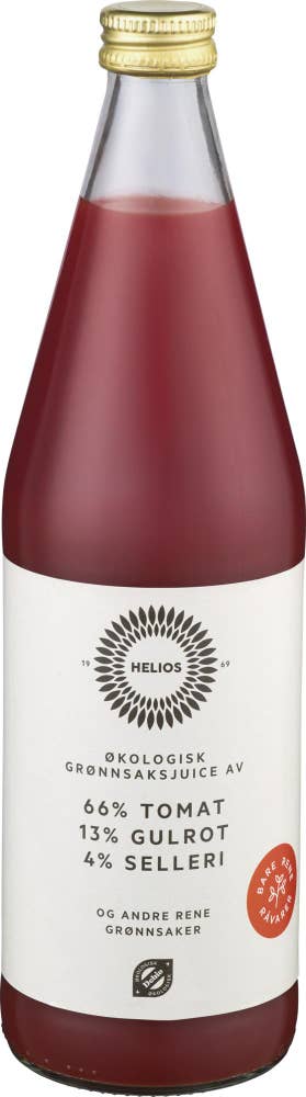 Helios Økologisk grønnsaksjuice Melkesyregjæret m+