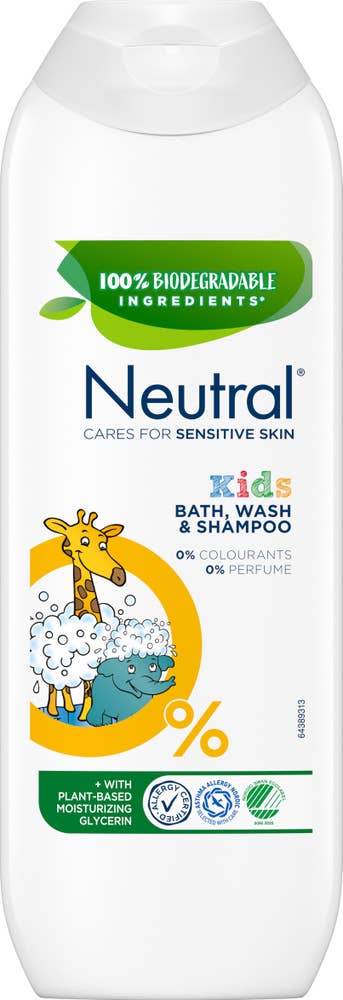 Neutral Kids Bath Wash Gel & Shampoo Parfymefri