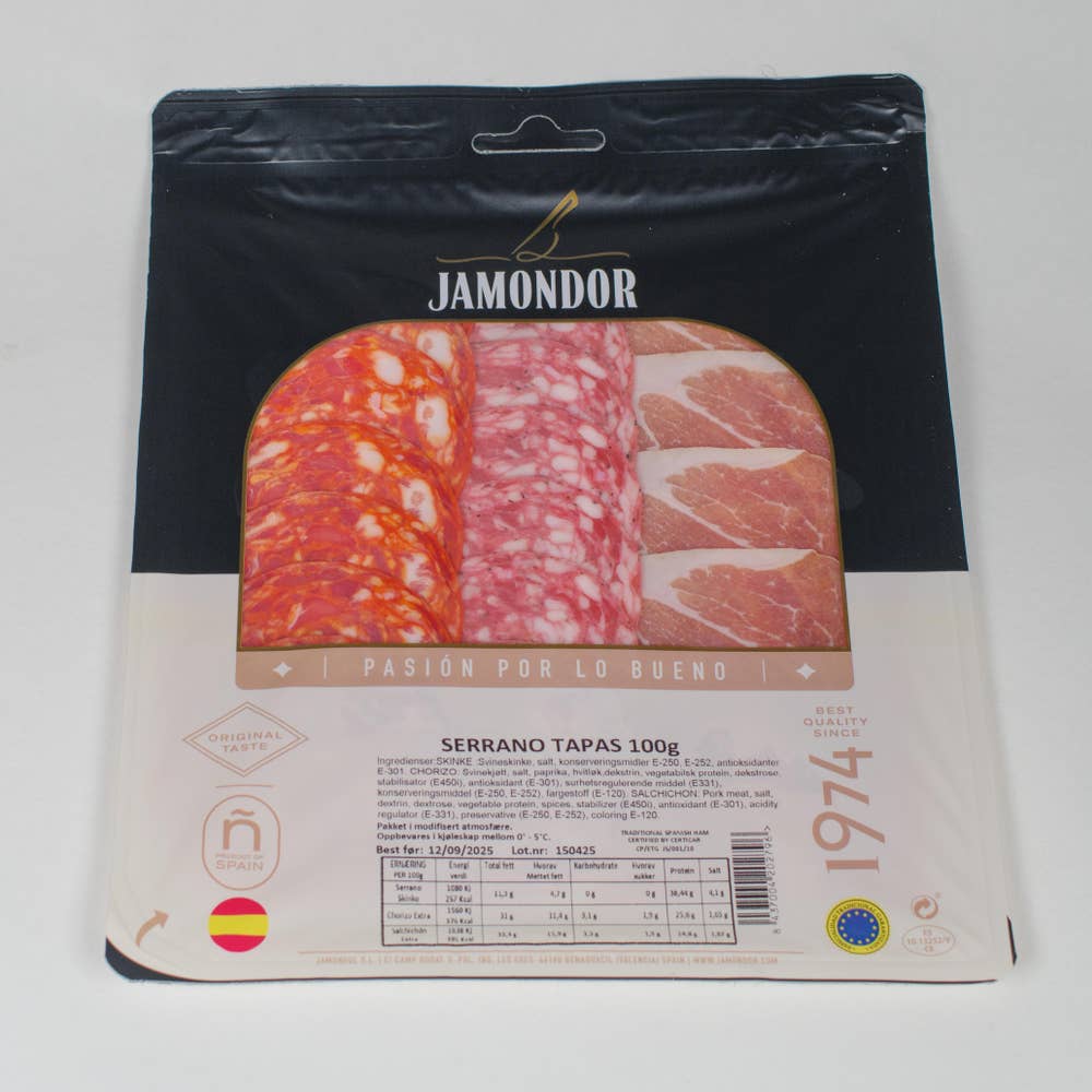 Jamondor Serrano tapas / chorizo, salchichon, skinke