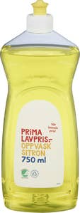 Prima Lavpris Oppvask sitron