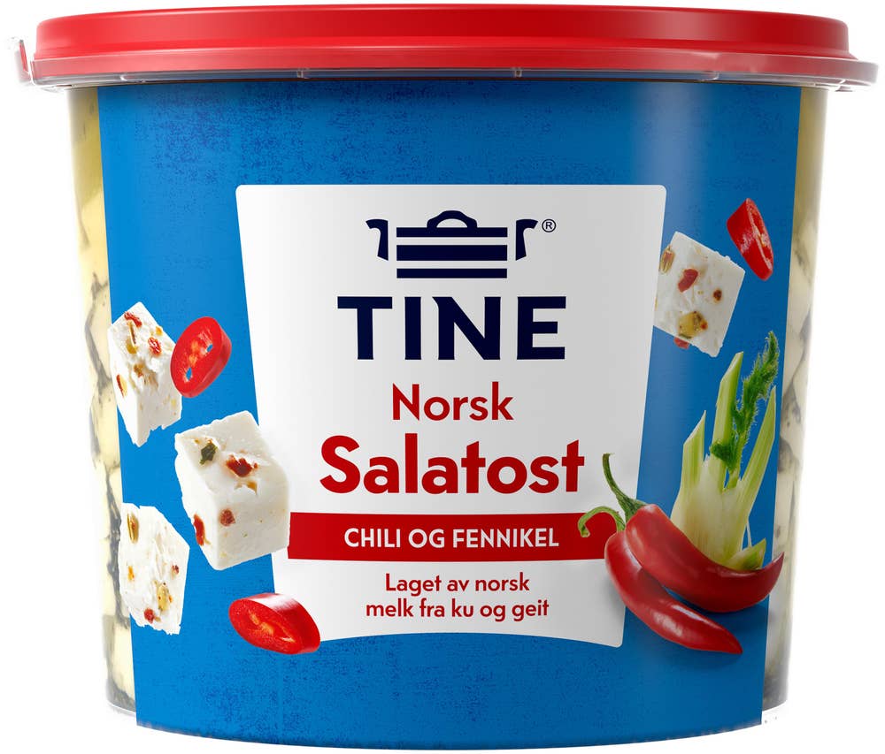 TINE Salatost Chili og fenikkel