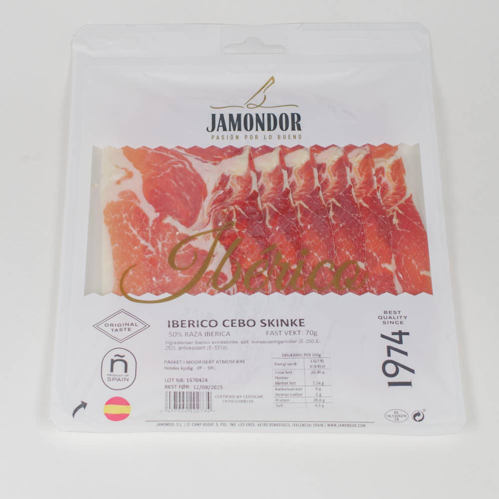 Jamondor Iberico Cebo Skivet