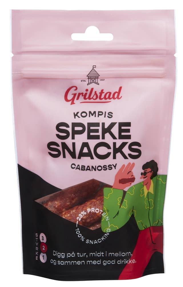 Grilstad Kompis spekesnacks cabanossy