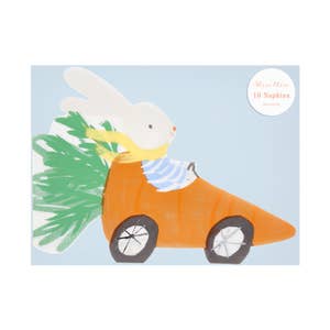 Sprell Racing Car Bunny Napkins