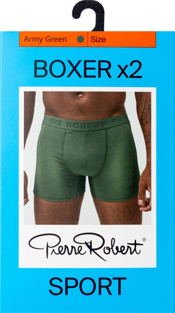 Pierre Robert Sportsboxer til herre Grønn, str L