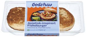 Gode Hav Asia fiskeburger kokos & thai red curry
