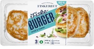 Fiskeriet Burger av Hyse & Torsk 80%