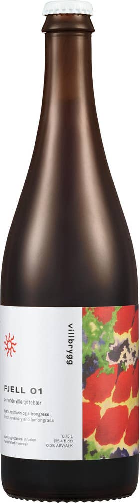Villbrygg Fjell 01 Perlende botanisk drikk, 0,75 l