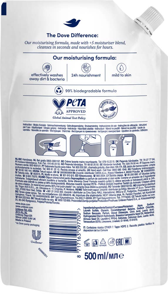 Dove Håndsåpe refill Fresh touch