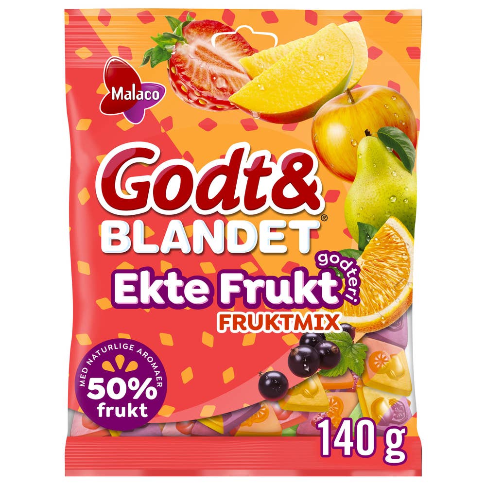 Godt & Blandet Ekte Frukt Fruktmix