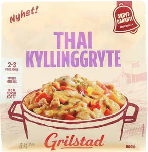 Grilstad Thai Kyllinggryte Til familien! Gryte med kylling, grønnsaker og saus