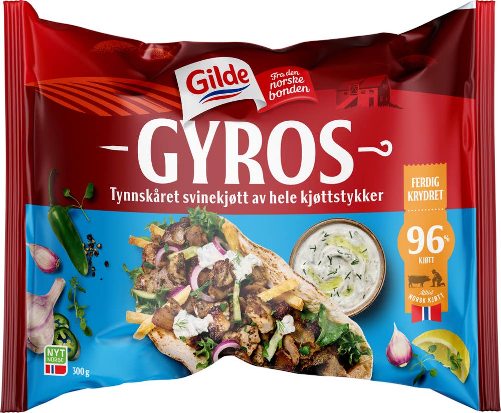 Gilde Gyros svinekjøtt