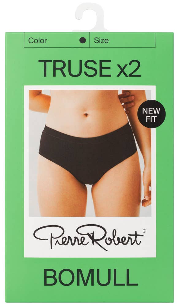 Pierre Robert Truser i bomull Sort, str S