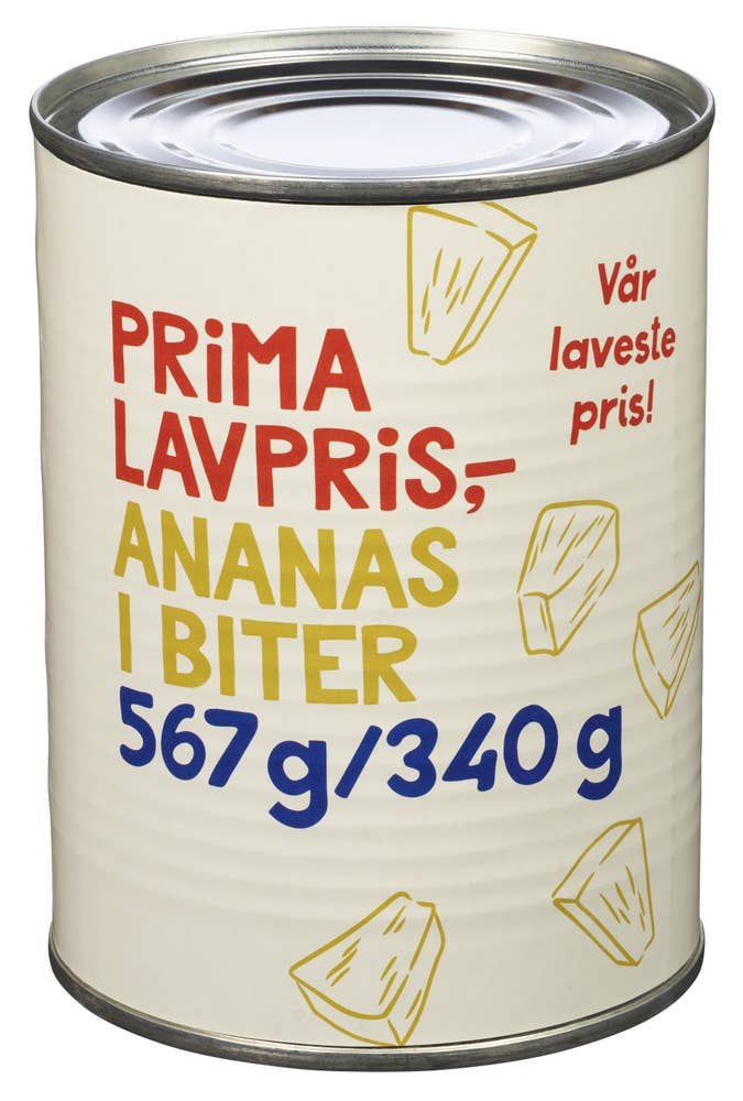Prima Lavpris Ananas i biter