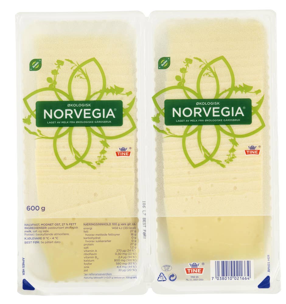 TINE Norvegia 27% Hotellbrett Økologisk