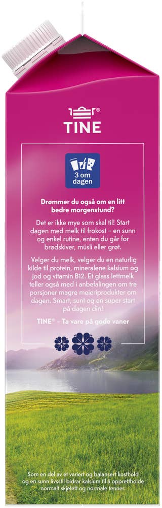 Tine Lettmelk 1% fett
