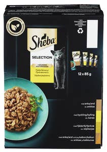 Sheba Selection med fjærkre 12 x 85g