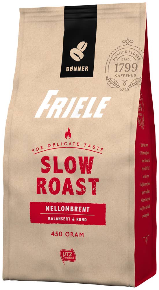 Friele Slow roast Medium Utz Hele bønner