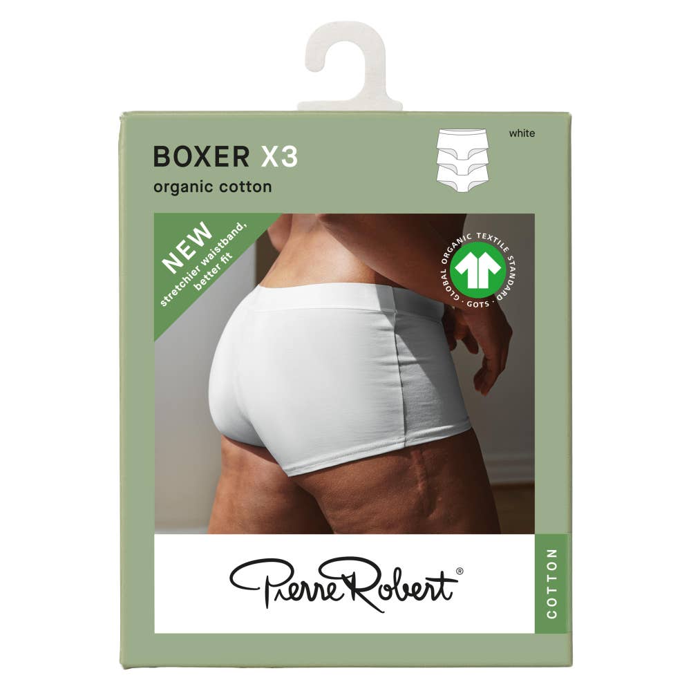 PR¤Pierre Robert Bokser i bomull, dame Hvit, str. M