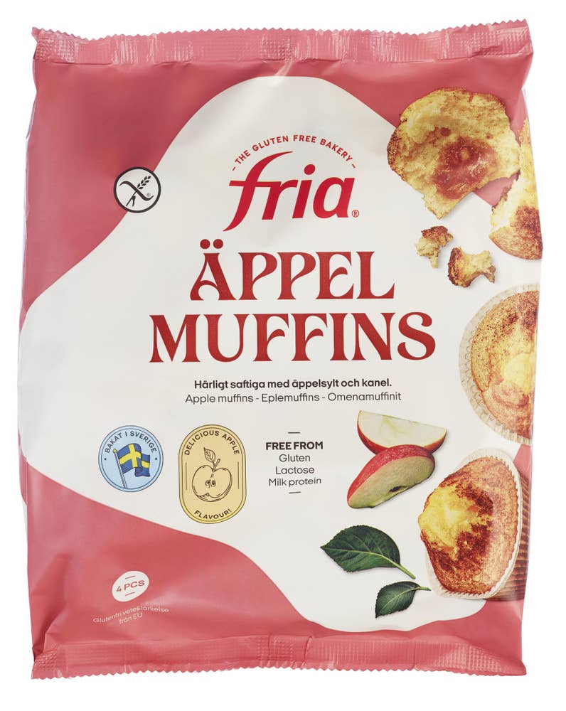 Fria Eplemuffins 4stk