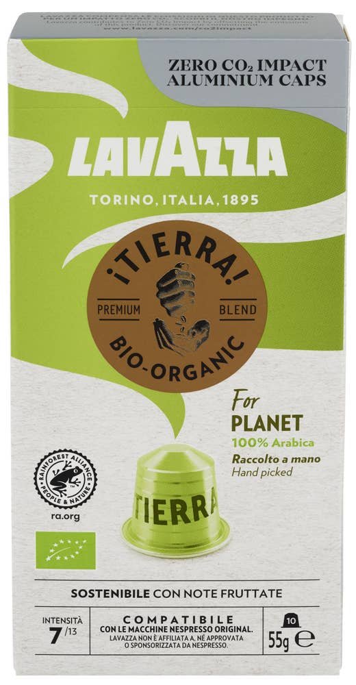 Lavazza Økologisk Tierra Planet Kaffekapsler, 10 stk