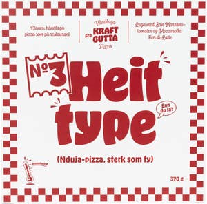Kraftgutta No. 3 Heit type 'Nduja-pizza