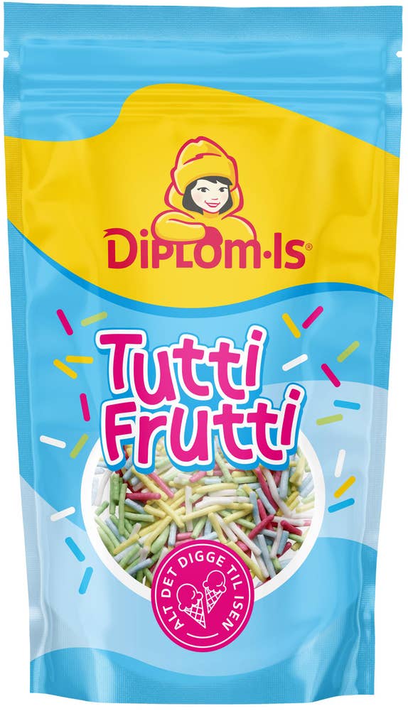 Diplom-is Tuttifrutti strøssel
