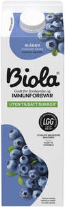 TINE Biola® yoghurtdrikk blåbær Uten Tilsatt Sukker