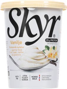 Q SKYR® proteinyoghurt vanilje Fettfri og laktoseredusert