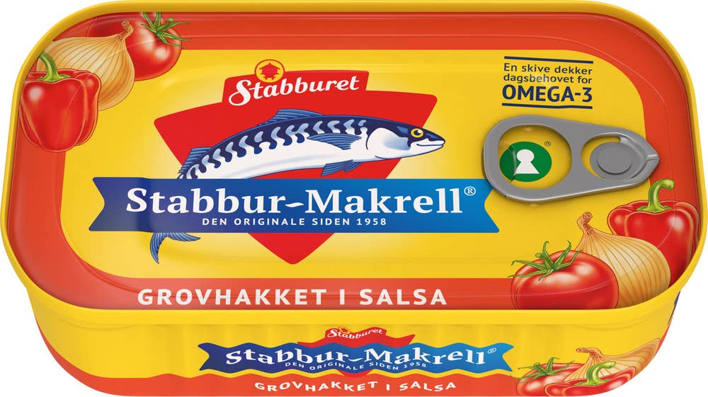Stabburet Stabbur-Makrell Grovhakket i salsa