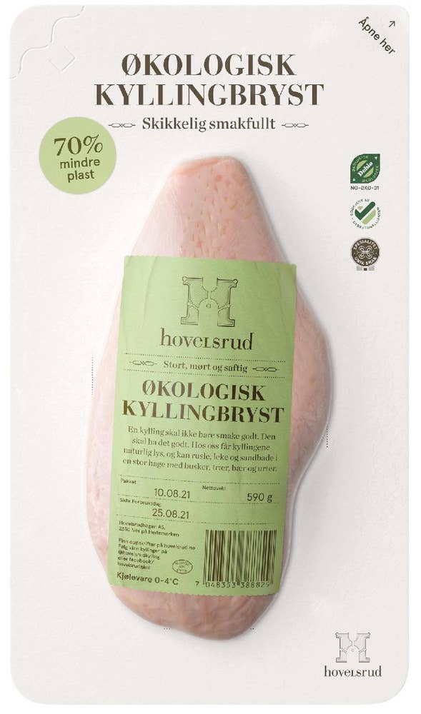 Hovelsrud Fersk kyllingbryst Økologisk