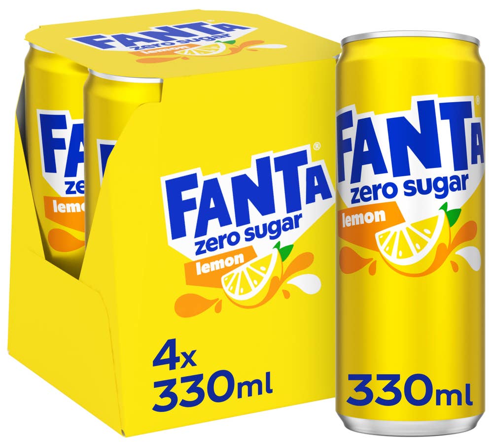 Fanta Lemon Zero Sugar 4 x 0,33L
