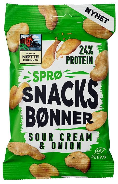 Den Lille Nøttefabrikken Snacksbønner Sour Cream & Onion