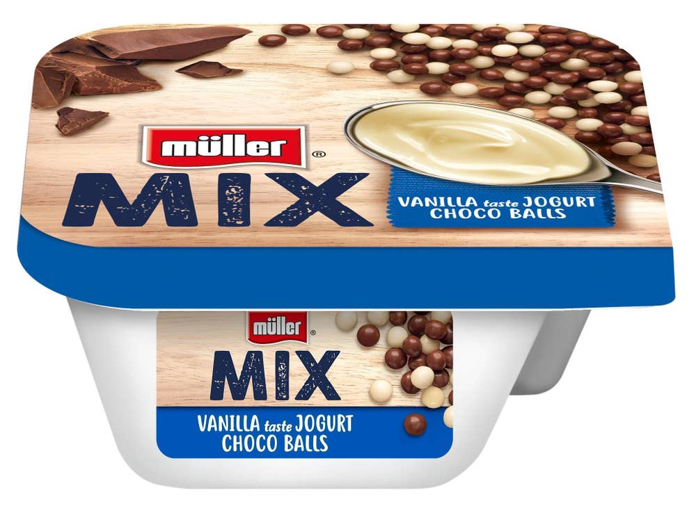 Müller MIX Vanilla Yoghurt Choco Balls