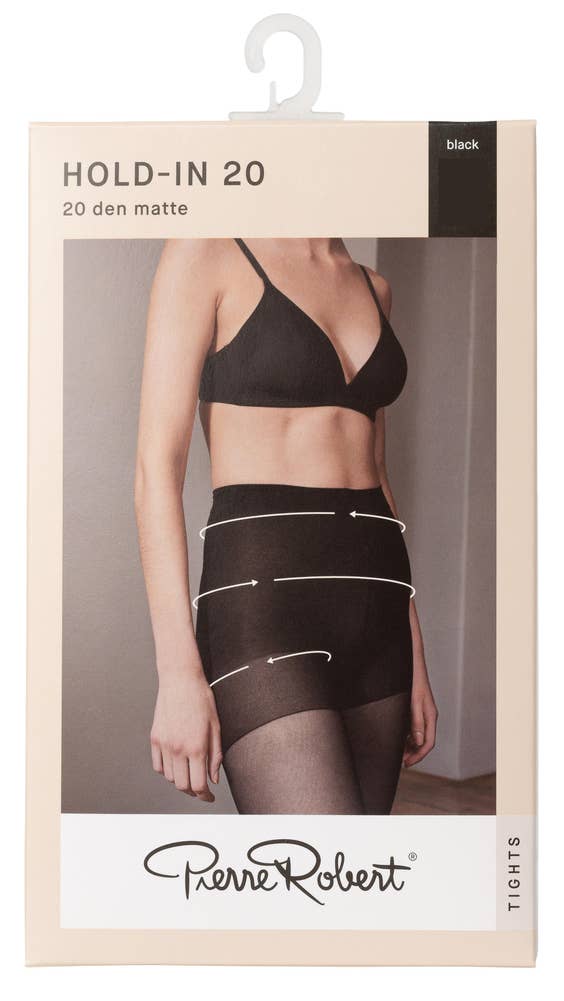Pierre Robert Strømpebukse Hold In 20 DEN Sort, str. 36-40