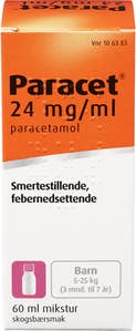 Paracet Mikstur, 24 mg / ml
