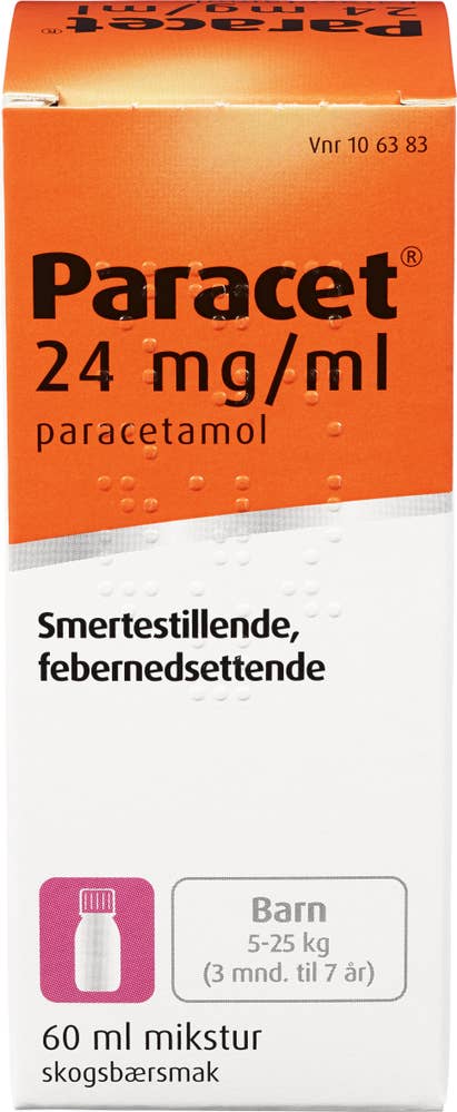 Paracet Mikstur, 24 mg / ml