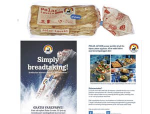 Polarbrød Polar levain hvete 440 g - SAMPLE