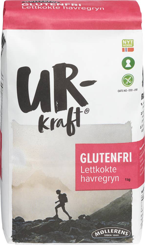 Urkraft Glutenfri Havregryn Lettkokte