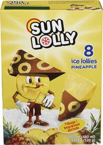 Sun Lolly ananas 8 stk