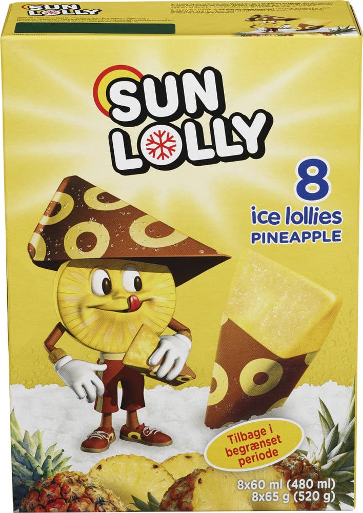 Sun Lolly ananas 8 stk